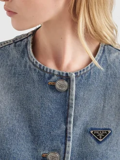 Denim Blouson Jacket