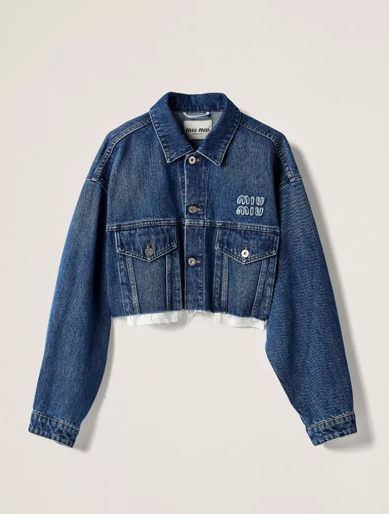 Denim Blouson Jacket