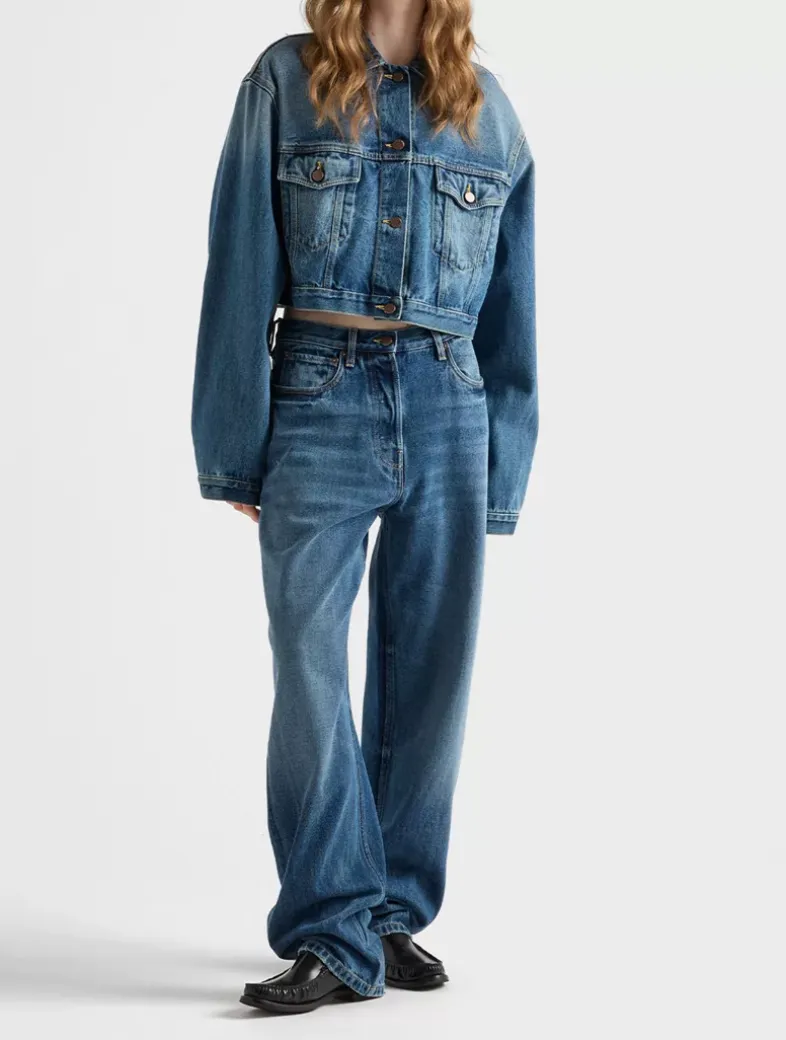 Denim Blouson Jacket