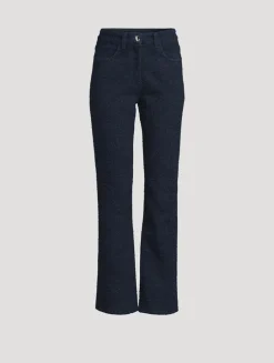 Denim Bouclé Trousers