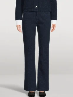 Denim Bouclé Trousers