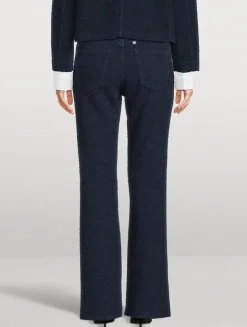Denim Bouclé Trousers