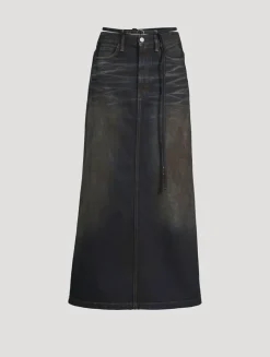 Denim Maxi Skirt