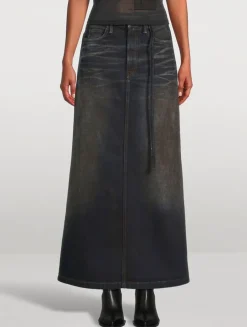 Denim Maxi Skirt