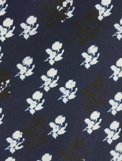 Devyn Asymmetric Dress In Floral Print