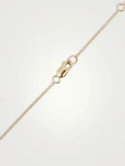 Dew Drop 14K Gold Mini Heart Locket Necklace With Diamond