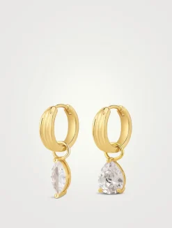 DEZI x Luv AJ Perfect Pear Huggie Hoop Earrings