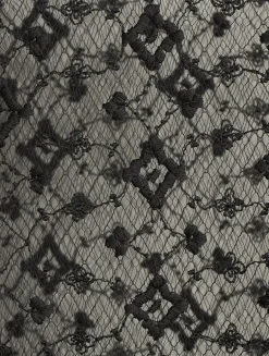 Diamanté Embroidered Mini Dress