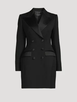 Dolce Double-Breasted Tuxedo Dress