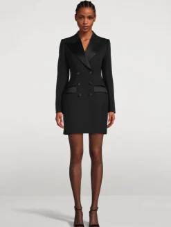 Dolce Double-Breasted Tuxedo Dress