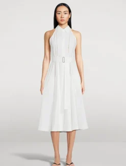Dorothy Belted Poplin Dress