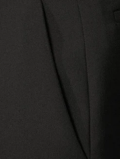 Double Compact Drill Wide-Leg Trousers