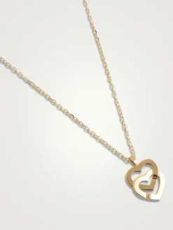Double Cœurs R10 18K Gold Necklace