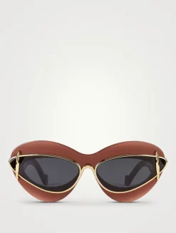 Double Frame Cat Eye Sunglasses
