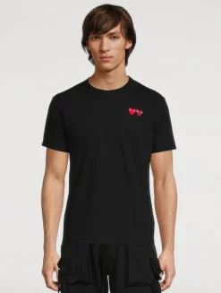 Double Heart Patch T-Shirt