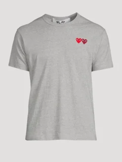 Double Heart Patch T-Shirt