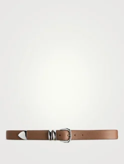 Double Ring Leather Belt