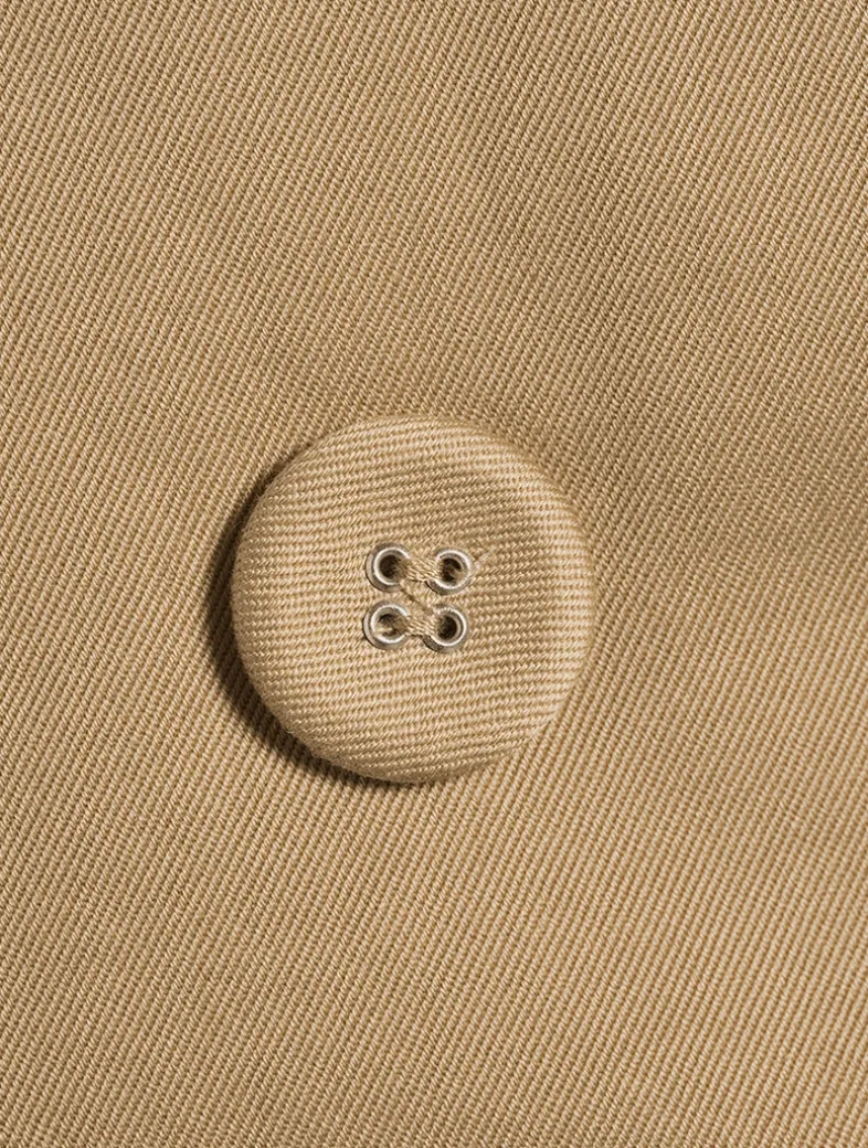 Double-Breasted Cotton Twill Jacket