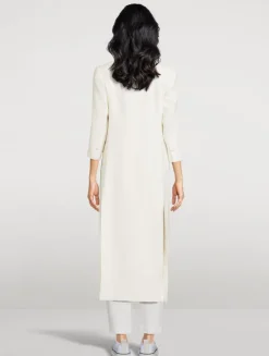 Double-Breasted Satin Jacket