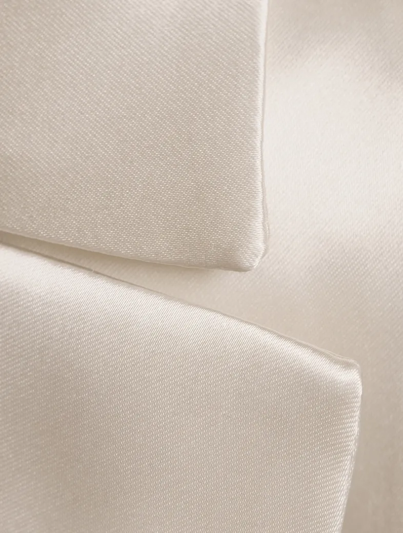 Double-Breasted Satin Vest