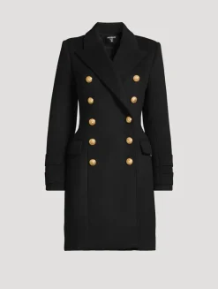 Double-Breasted Wool And Cashmere Coat