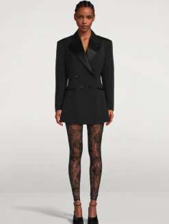 Double-Breasted Wool Tuxedo Jacket