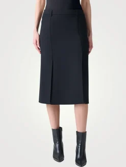 Double-Face Pencil Skirt