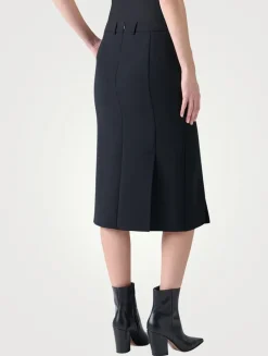 Double-Face Pencil Skirt
