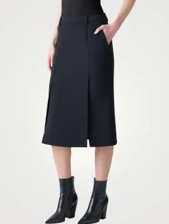 Double-Face Pencil Skirt