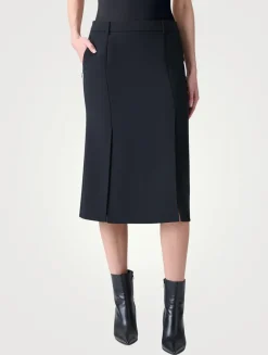 Double-Face Pencil Skirt