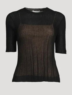 Double-Layer Knit Top