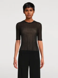 Double-Layer Knit Top