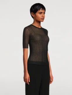 Double-Layer Knit Top