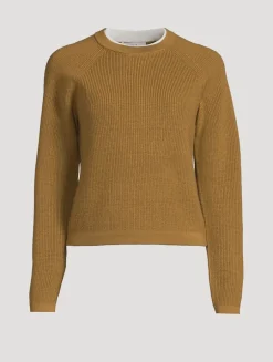 Double-Neck Ribbed Sweater
