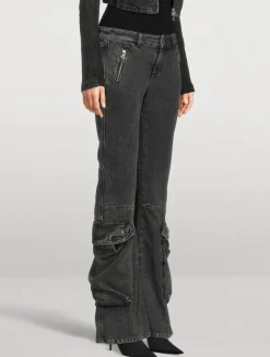 D-Poky Low-Rise Bootcut Cargo Jeans