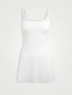 Drop Needle Pointelle Cami Mini Dress