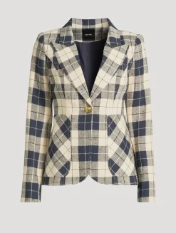Duchess Blazer In Plaid Print