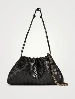 Dustbag Notte Intrecciato Leather Pouch