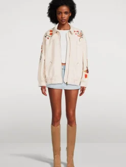 Dusty Trails Embroidered Denim Jacket