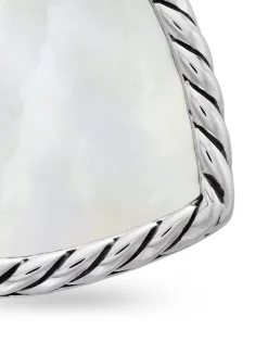 Dy Elements® Heart Amulet In Sterling Silver With Pink Opal And Pavé Diamonds