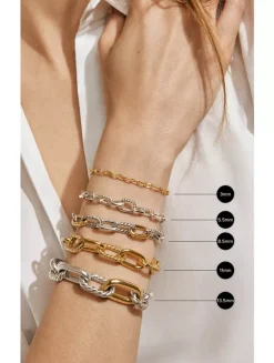 Dy Madison® Chain Bracelet In Sterling Silver, 5.5mm