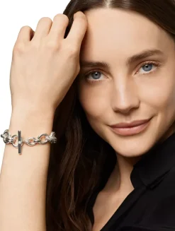 Dy Mercer® Chain Bracelet In Sterling Silver With Diamonds, 8mm