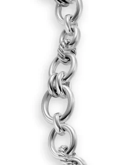 Dy Mercer® Chain Bracelet In Sterling Silver With Diamonds, 8mm