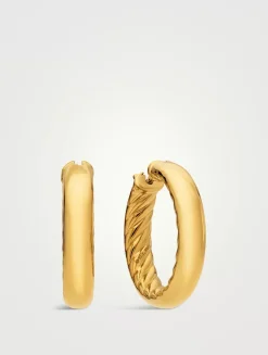Dy Mercer® Hoop Earrings In 18k Yellow Gold, 25.4mm