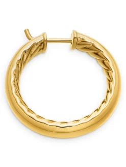 Dy Mercer® Hoop Earrings In 18k Yellow Gold, 25.4mm