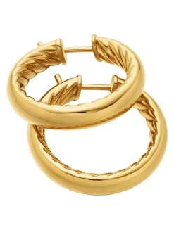 Dy Mercer® Hoop Earrings In 18k Yellow Gold, 25.4mm