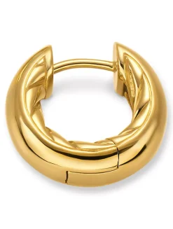 Dy Mercer® Micro Hoop Earrings In 18k Yellow Gold, 13.4mm