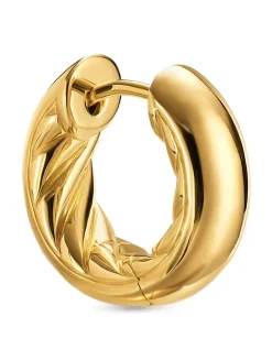 Dy Mercer® Micro Hoop Earrings In 18k Yellow Gold, 13.4mm