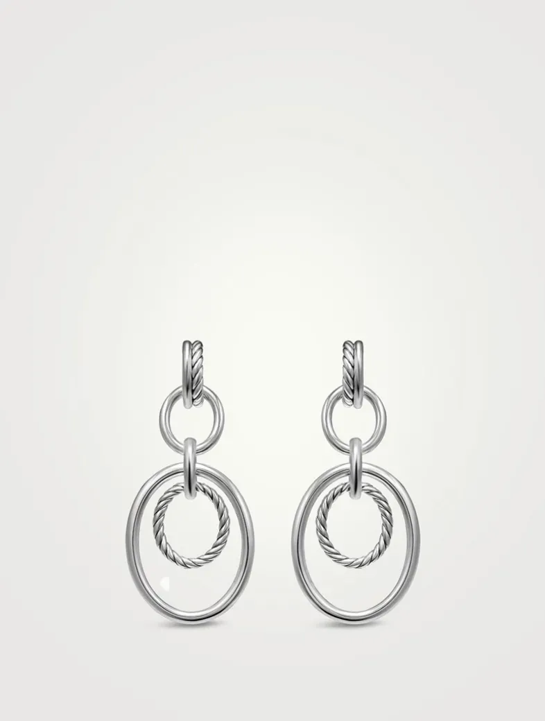 Dy Mercer® Mobile Drop Earrings In Sterling Silver, 65.7mm