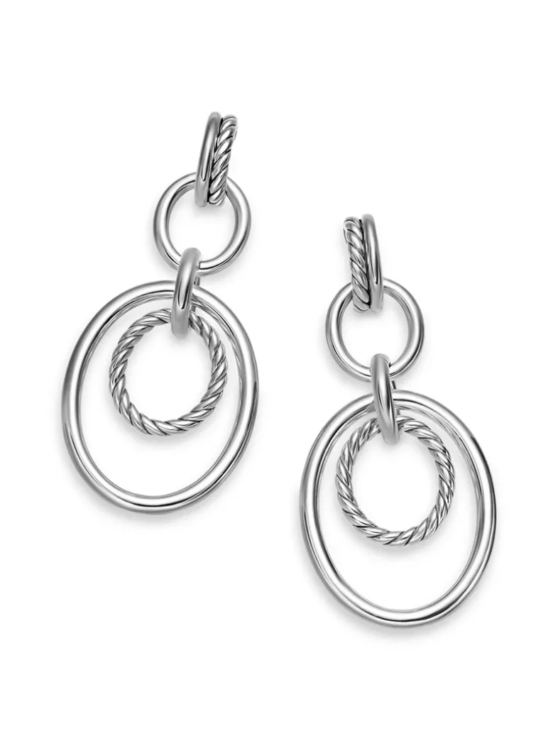 Dy Mercer® Mobile Drop Earrings In Sterling Silver, 65.7mm